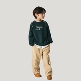 Strap Lettering Brushed Sweatshirt