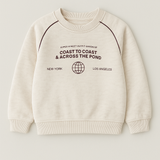 Strap Lettering Brushed Sweatshirt
