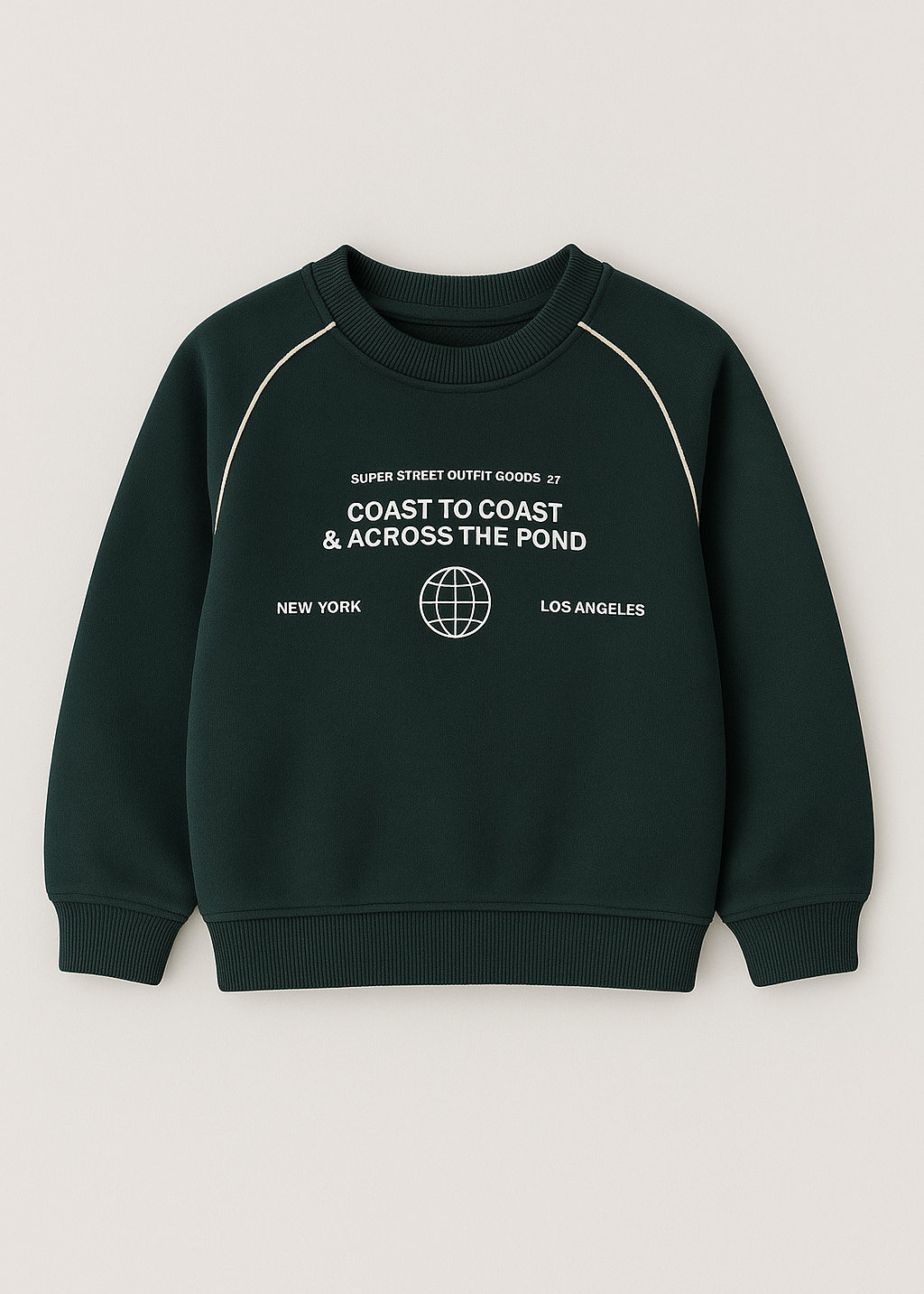 Strap Lettering Brushed Sweatshirt