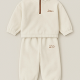 Nice Day Fleece Sweatshirt Pants Set in creme (-15%)