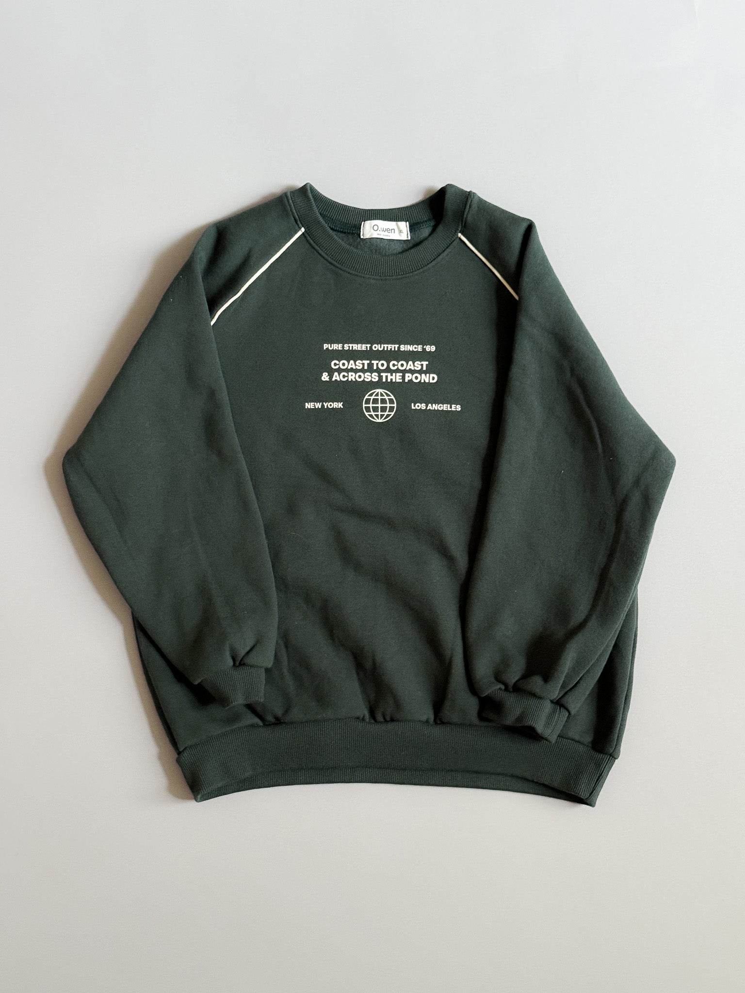 Strap Lettering Brushed Sweatshirt