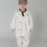 Bird Vest Pants Set in creme (-15%)