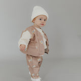 Bird Vest Pants Set in mocha (-15%)