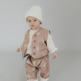 Bird Vest Pants Set in mocha (-15%)