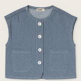 Striped Button Vest